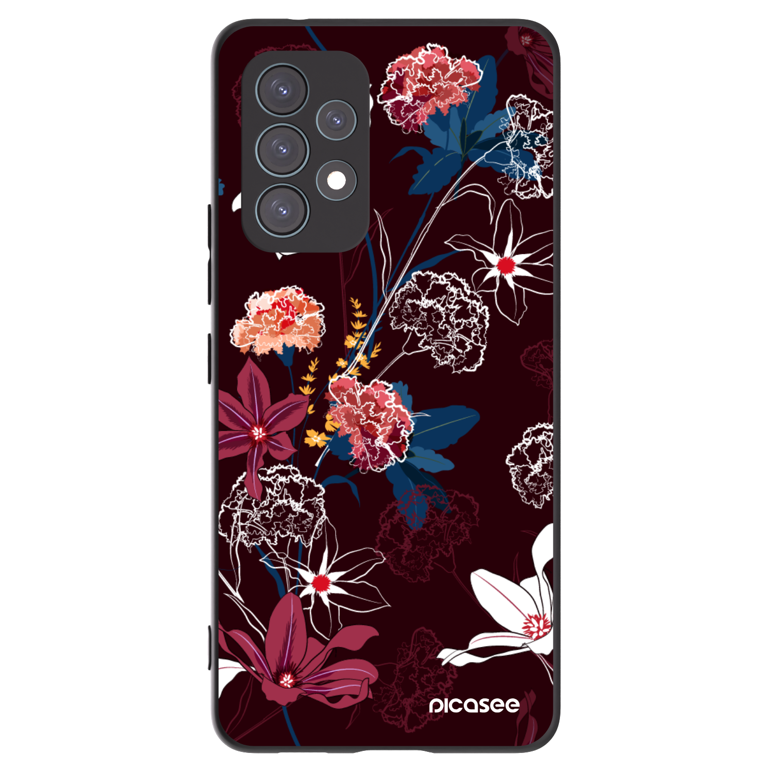 Picasee Μαύρη θήκη σιλικόνης για Samsung Galaxy A53 5G A536 - Dark Meadow
