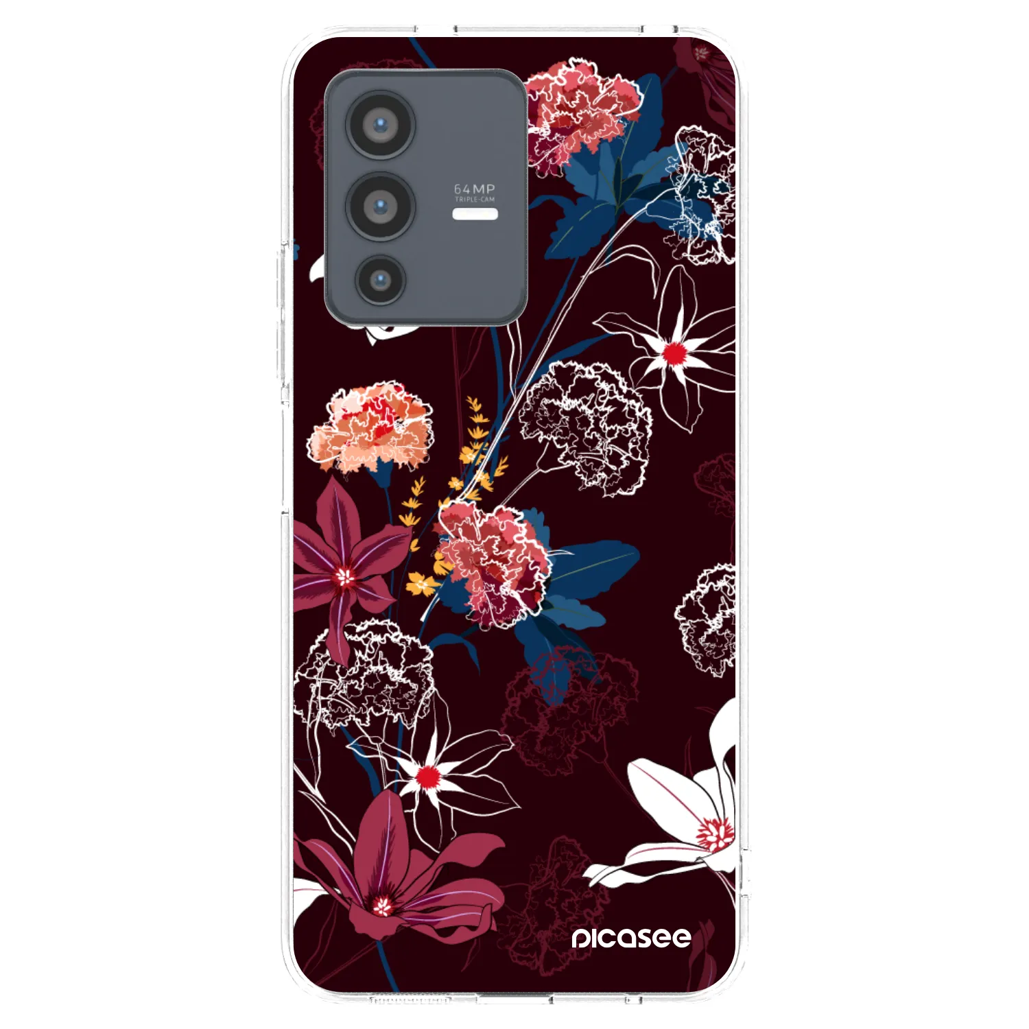 Picasee διαφανής θήκη σιλικόνης Vivo V23 5G - Dark Meadow