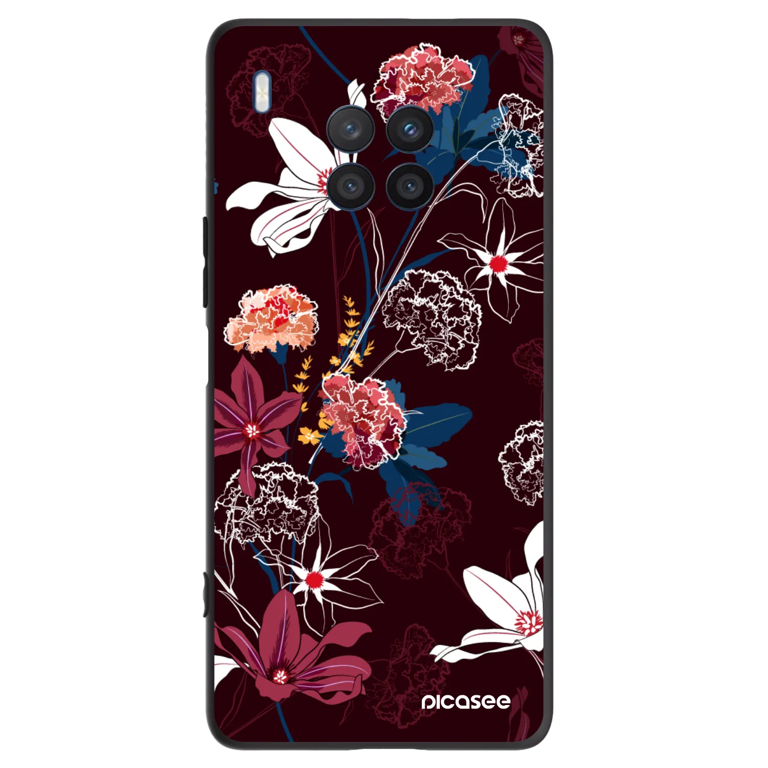 Picasee Μαύρη θήκη σιλικόνης για Honor 50 Lite - Dark Meadow