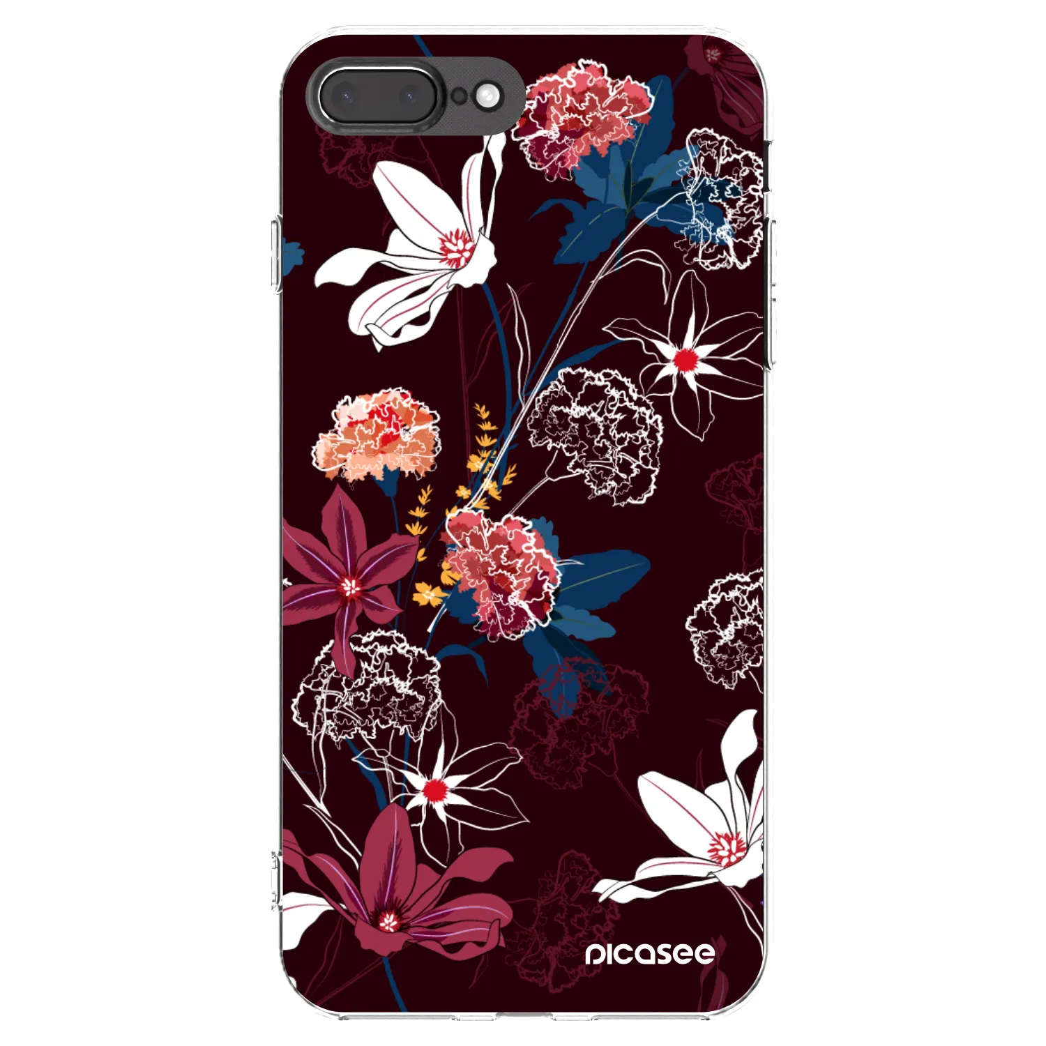 Picasee διαφανής θήκη σιλικόνης Apple iPhone 8 Plus - Dark Meadow