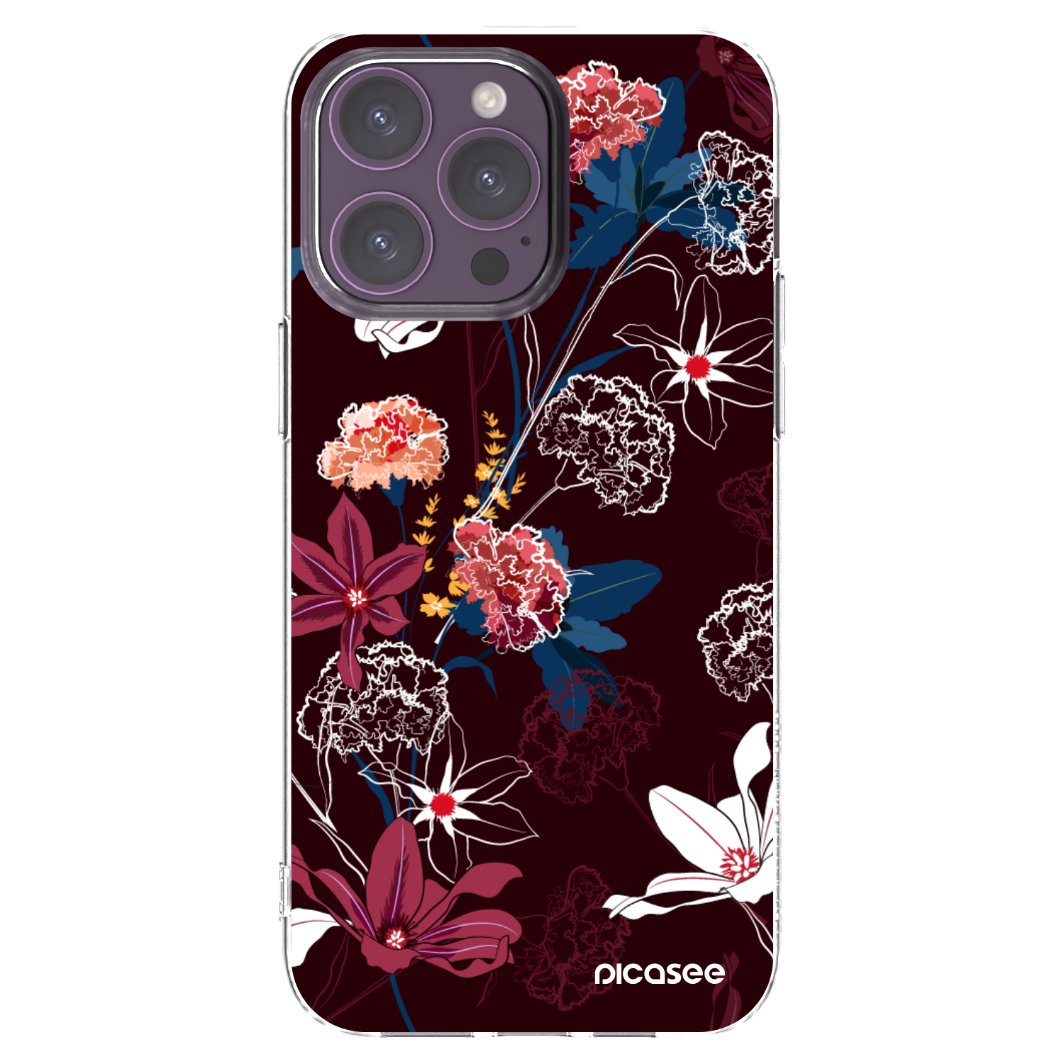 Picasee διαφανής θήκη σιλικόνης Apple iPhone 14 Pro Max - Dark Meadow