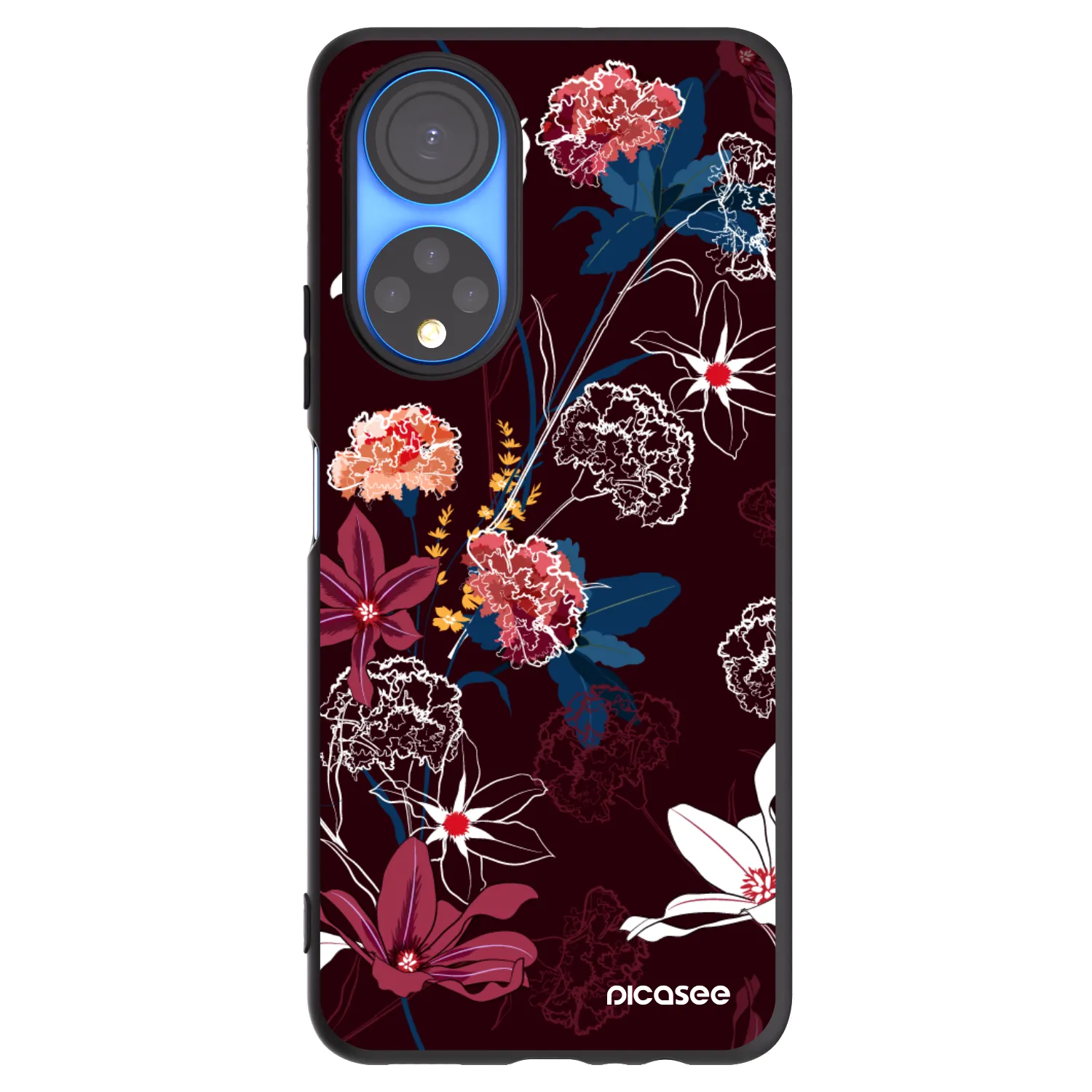 Picasee Μαύρη θήκη σιλικόνης για Honor X7 - Dark Meadow