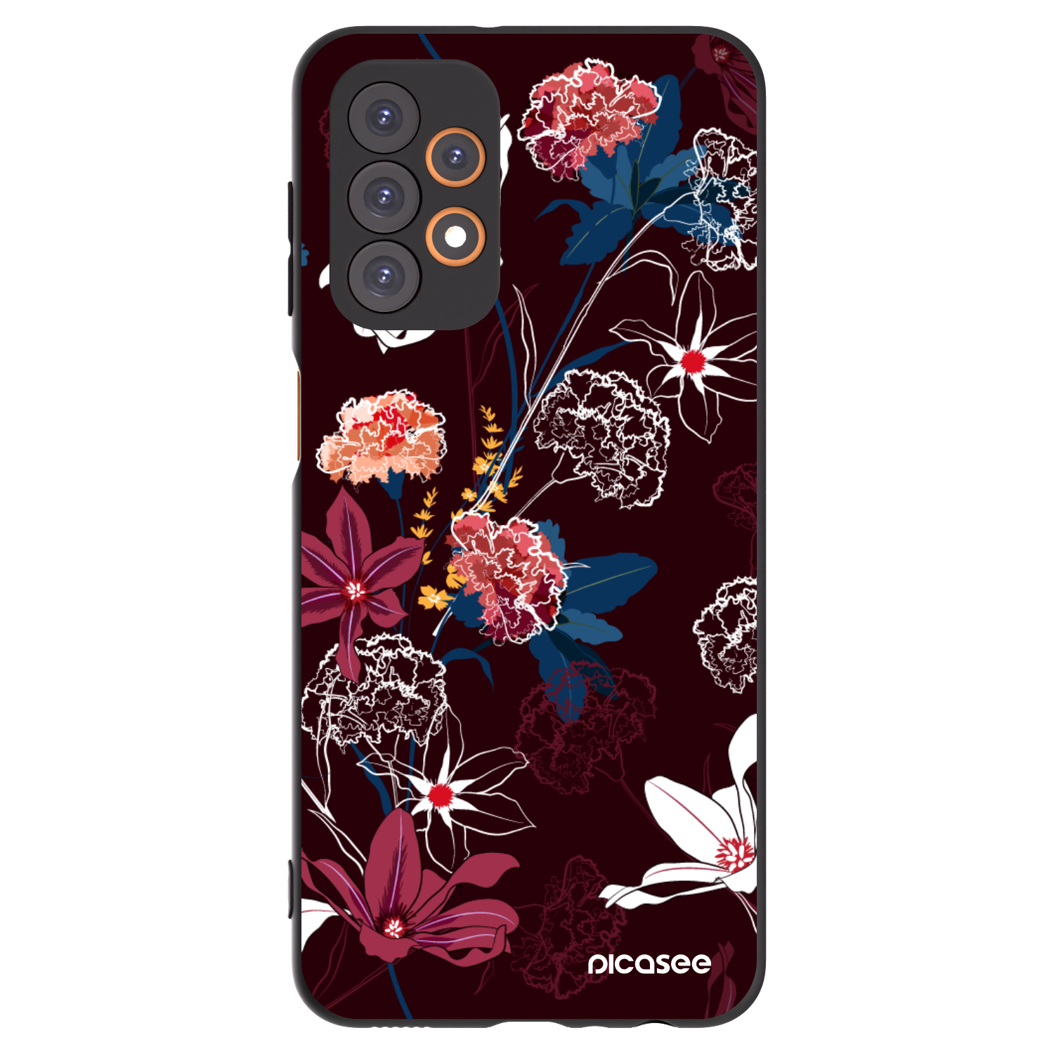 Picasee Μαύρη θήκη σιλικόνης για Samsung Galaxy A23 A235F 4G - Dark Meadow