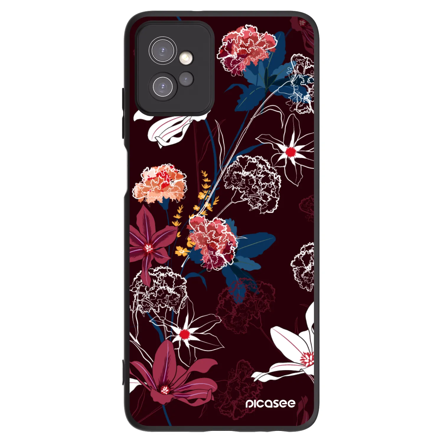Picasee Μαύρη θήκη σιλικόνης για Motorola Moto G32 - Dark Meadow