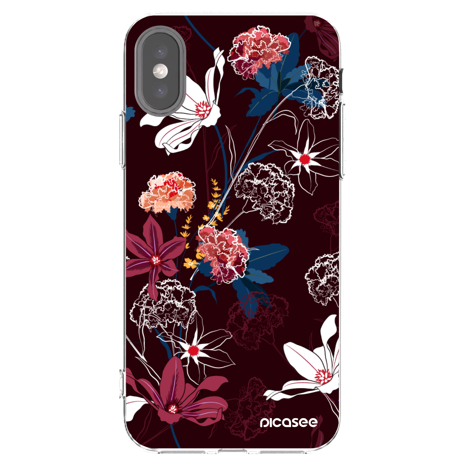 Picasee διαφανής θήκη σιλικόνης Apple iPhone X/XS - Dark Meadow
