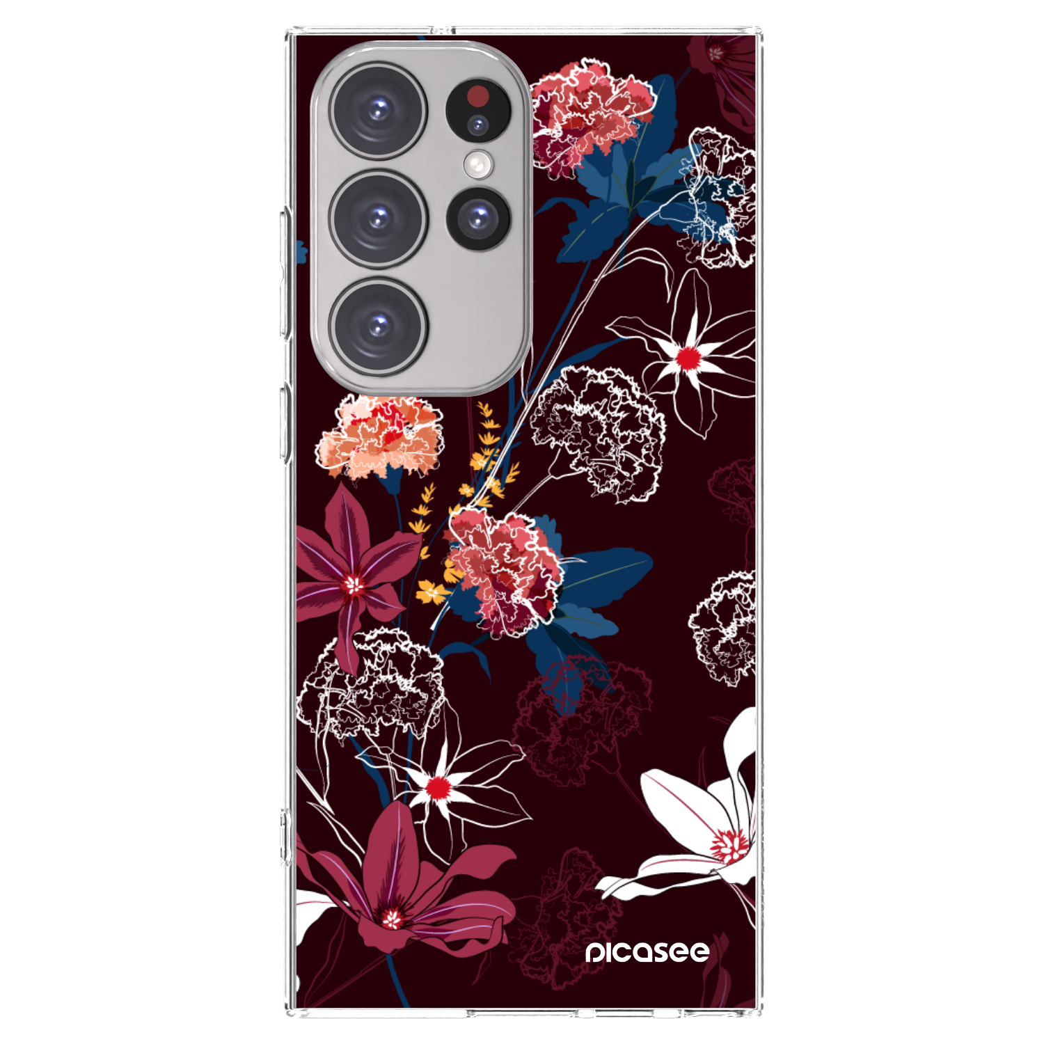 Picasee διαφανής θήκη σιλικόνης Samsung Galaxy S23 Ultra 5G - Dark Meadow