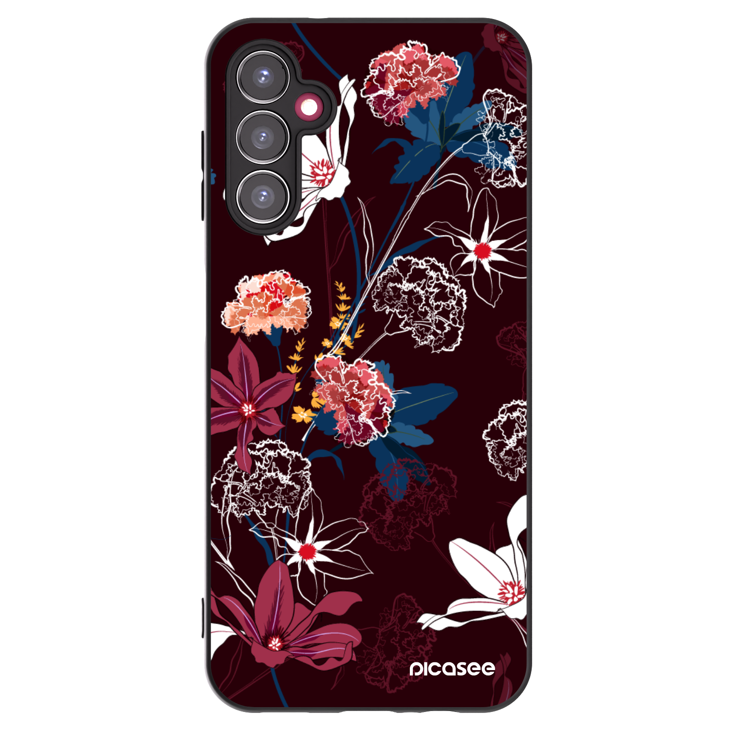 Picasee Μαύρη θήκη σιλικόνης για Samsung Galaxy A14 5G A146P - Dark Meadow