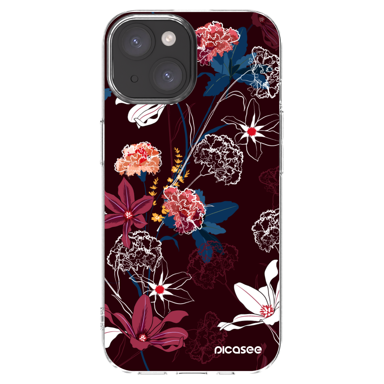 Picasee διαφανής θήκη σιλικόνης Apple iPhone 15 - Dark Meadow