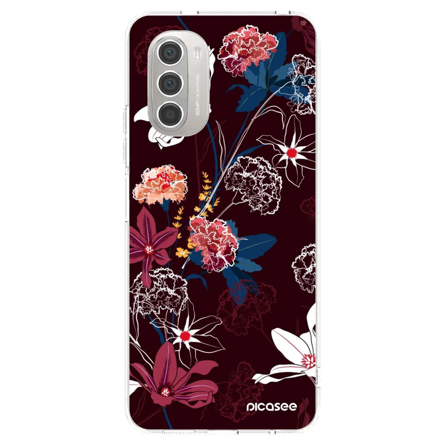Picasee διαφανής θήκη σιλικόνης Motorola Moto G51 - Dark Meadow