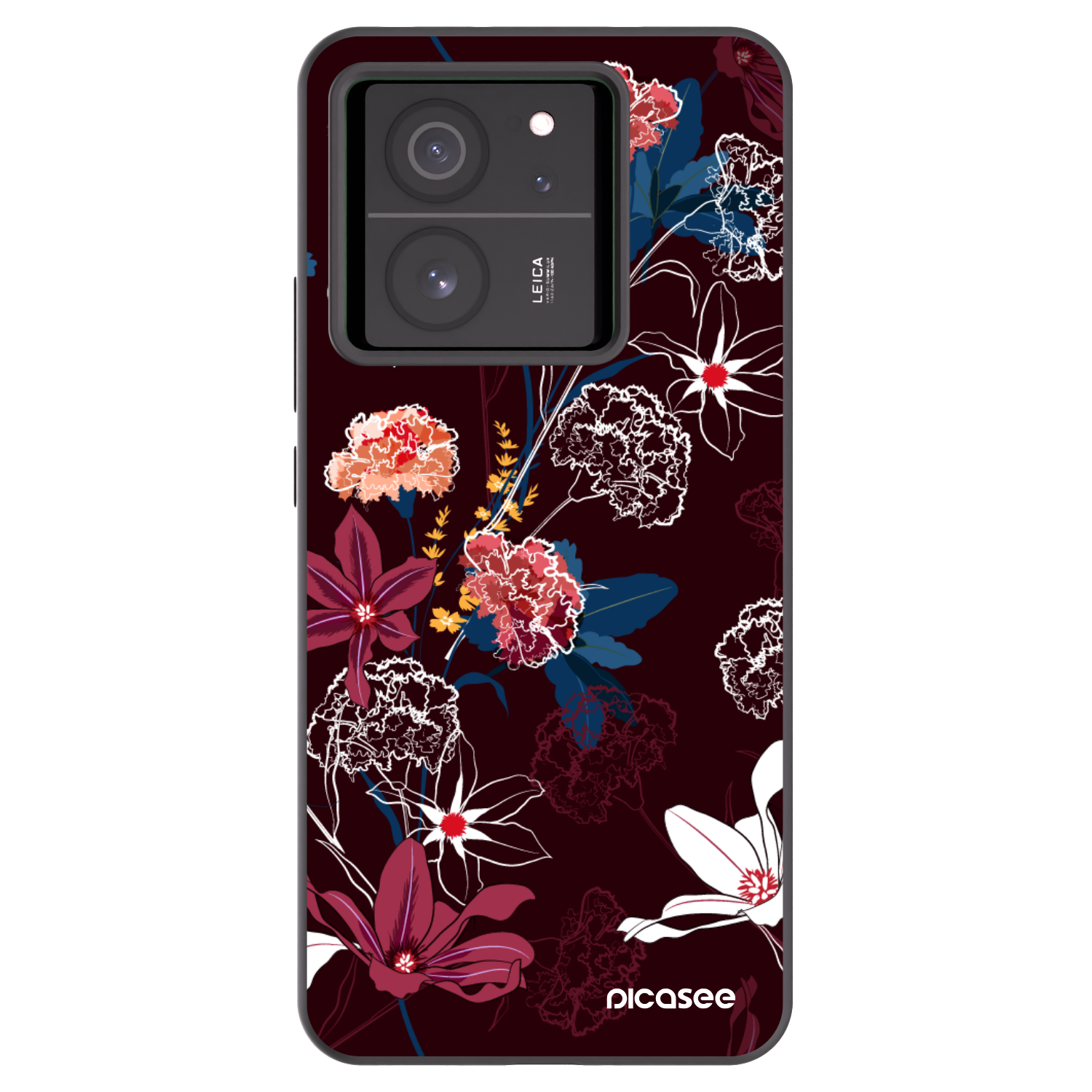Picasee Μαύρη θήκη σιλικόνης για Xiaomi 13T - Dark Meadow