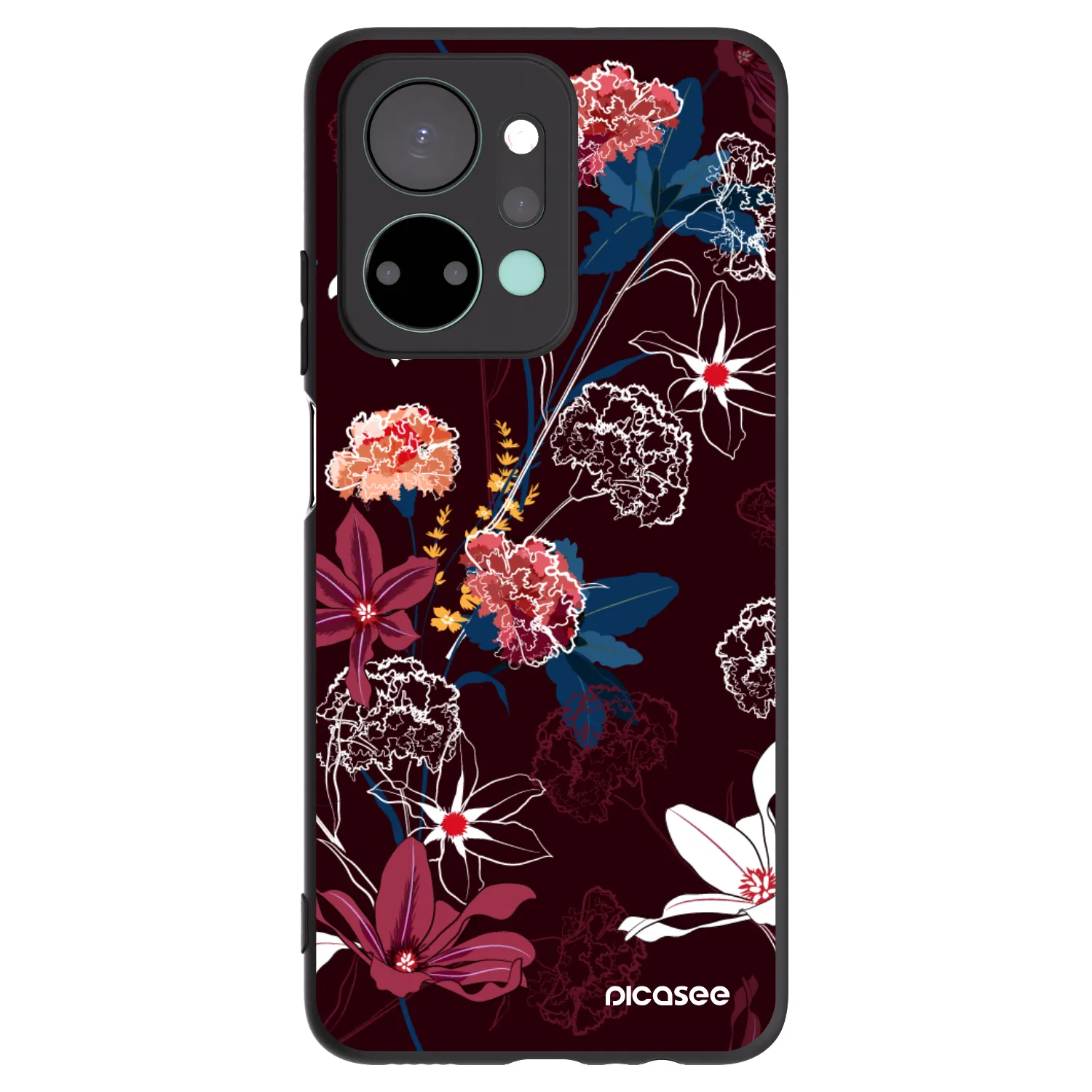 Picasee Μαύρη θήκη σιλικόνης για Honor X7a - Dark Meadow
