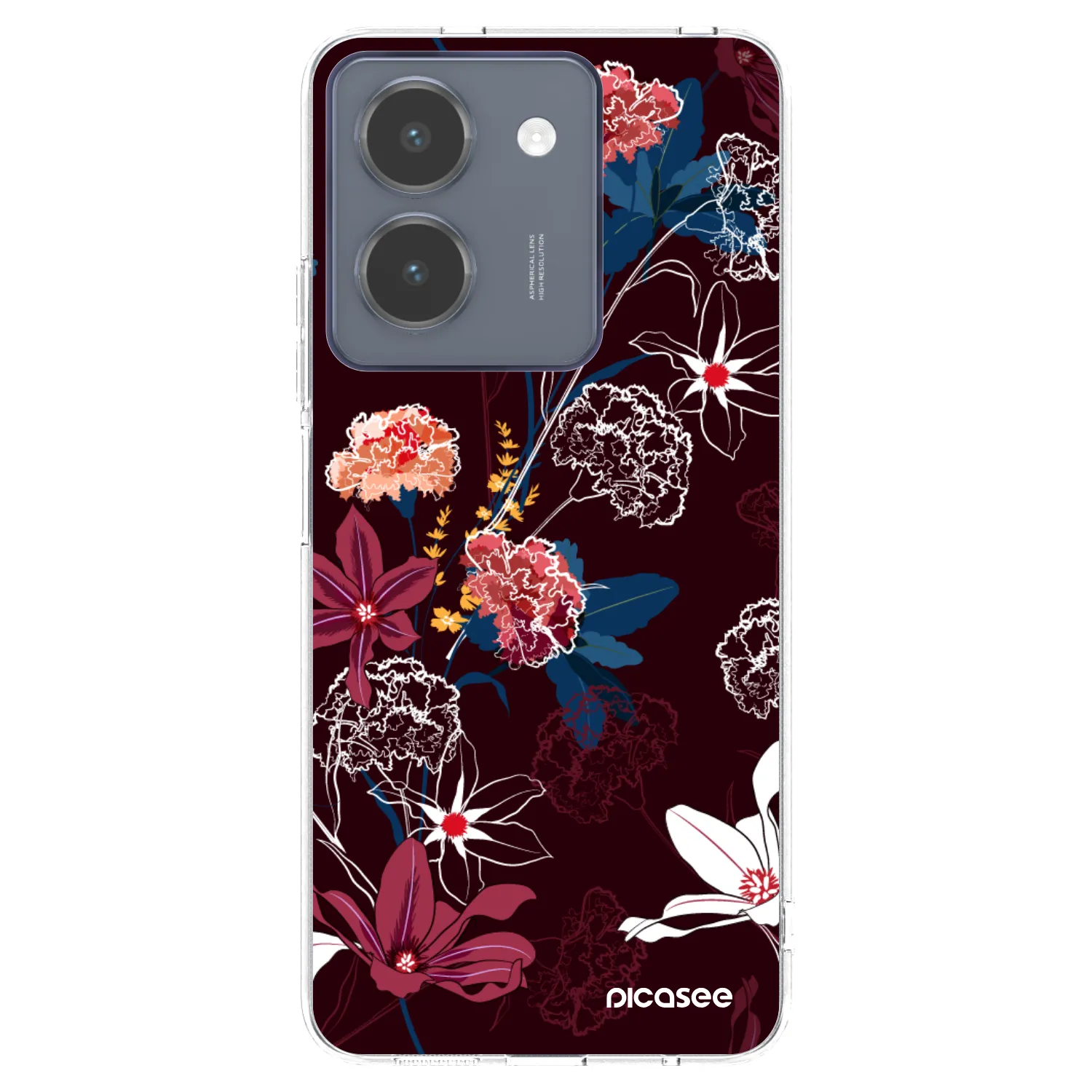 Picasee διαφανής θήκη σιλικόνης Vivo Y36 4G - Dark Meadow