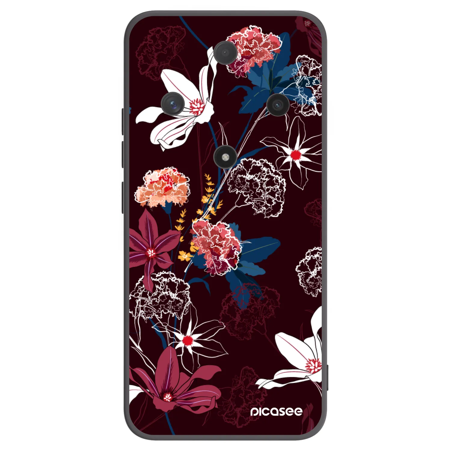 Picasee Μαύρη θήκη σιλικόνης για Honor Magic6 Lite 5G - Dark Meadow