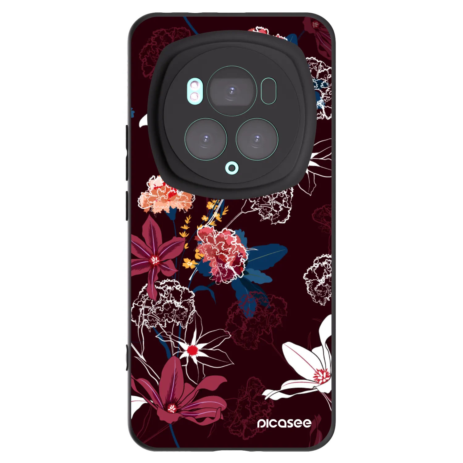 Picasee Μαύρη θήκη σιλικόνης για Honor Magic6 Pro - Dark Meadow