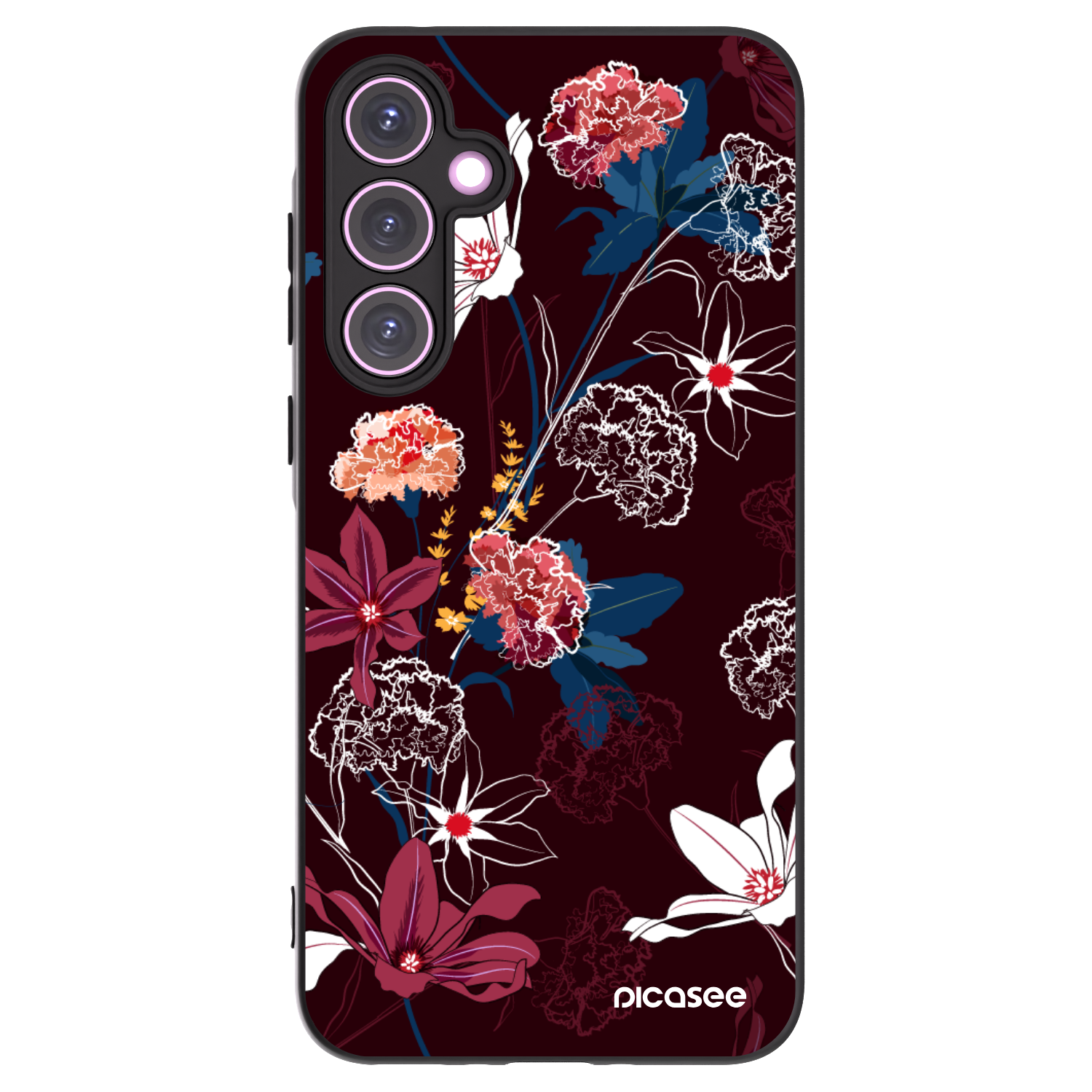 Picasee Μαύρη θήκη σιλικόνης για Samsung Galaxy A35 5G A356B - Dark Meadow