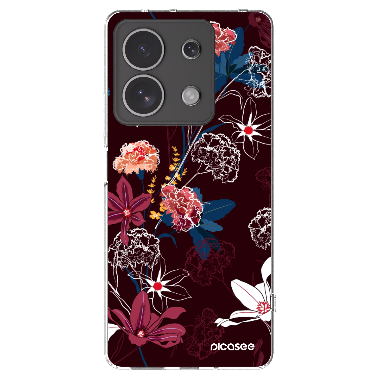 Picasee διαφανής θήκη σιλικόνης Xiaomi Redmi Note 13 4G - Dark Meadow