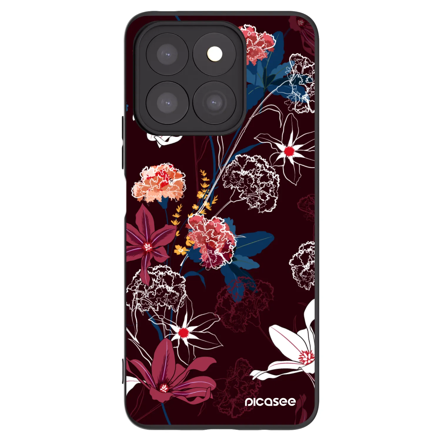 Picasee Μαύρη θήκη σιλικόνης για Honor X8b - Dark Meadow