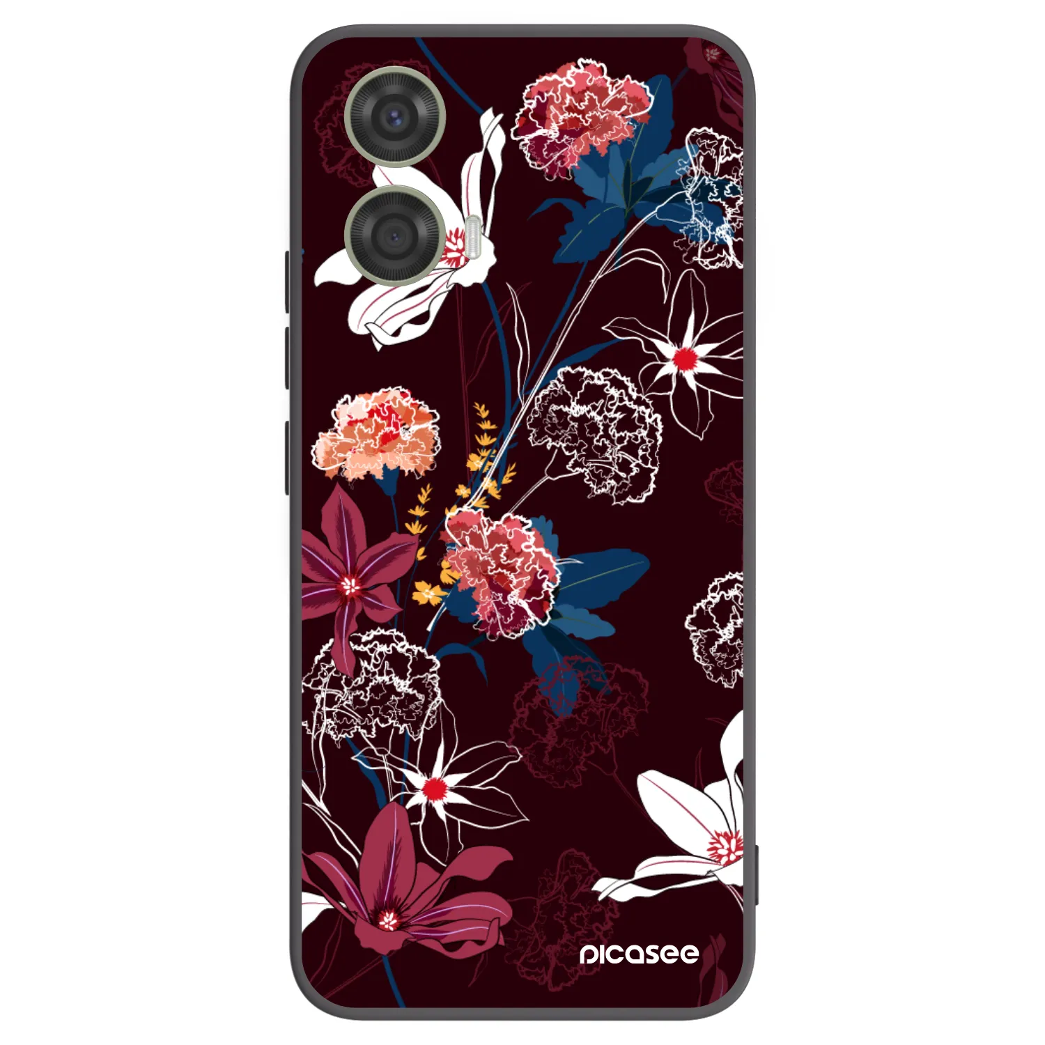 Picasee Μαύρη θήκη σιλικόνης για Motorola Moto G24 - Dark Meadow