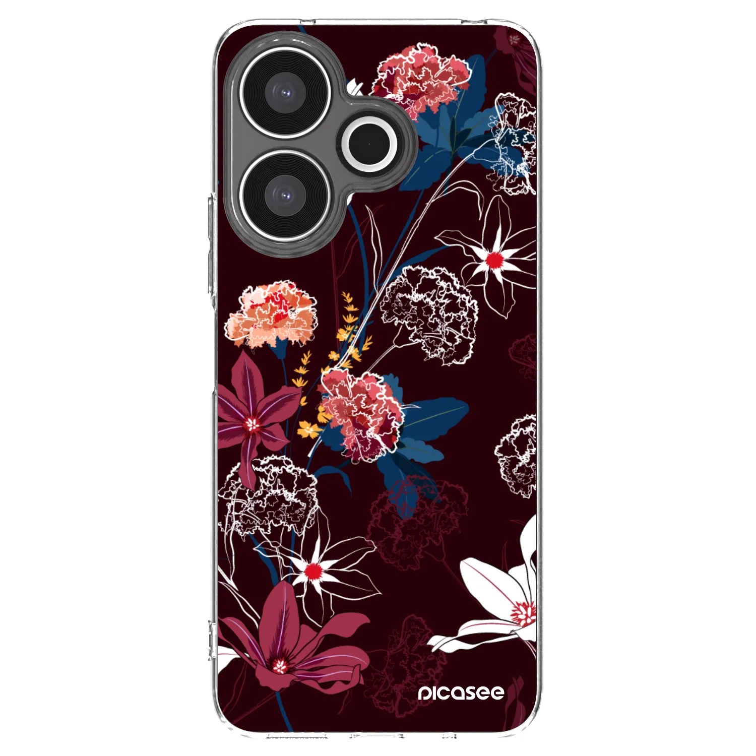 Picasee διαφανής θήκη σιλικόνης Xiaomi Redmi 13 4G - Dark Meadow