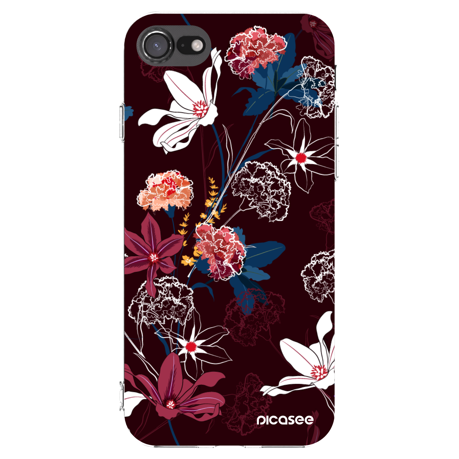 Picasee διαφανής θήκη σιλικόνης Apple iPhone 7 - Dark Meadow