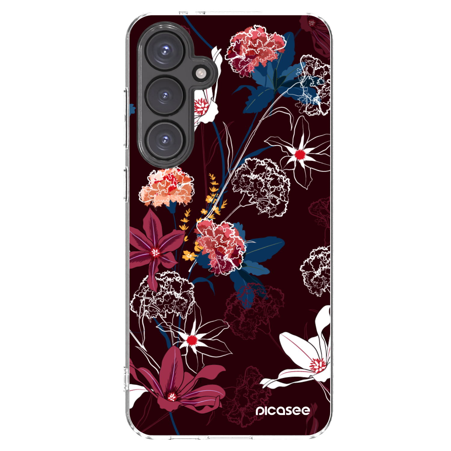 Picasee διαφανής θήκη σιλικόνης Samsung Galaxy S24 FE S721B - Dark Meadow