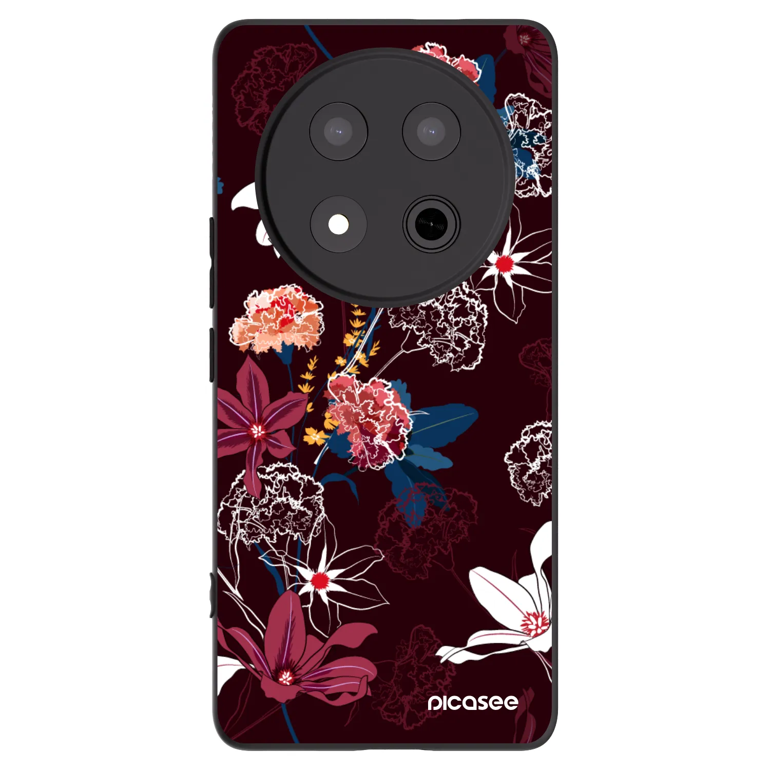 Picasee Μαύρη θήκη σιλικόνης για Honor Magic7 Lite 5G - Dark Meadow