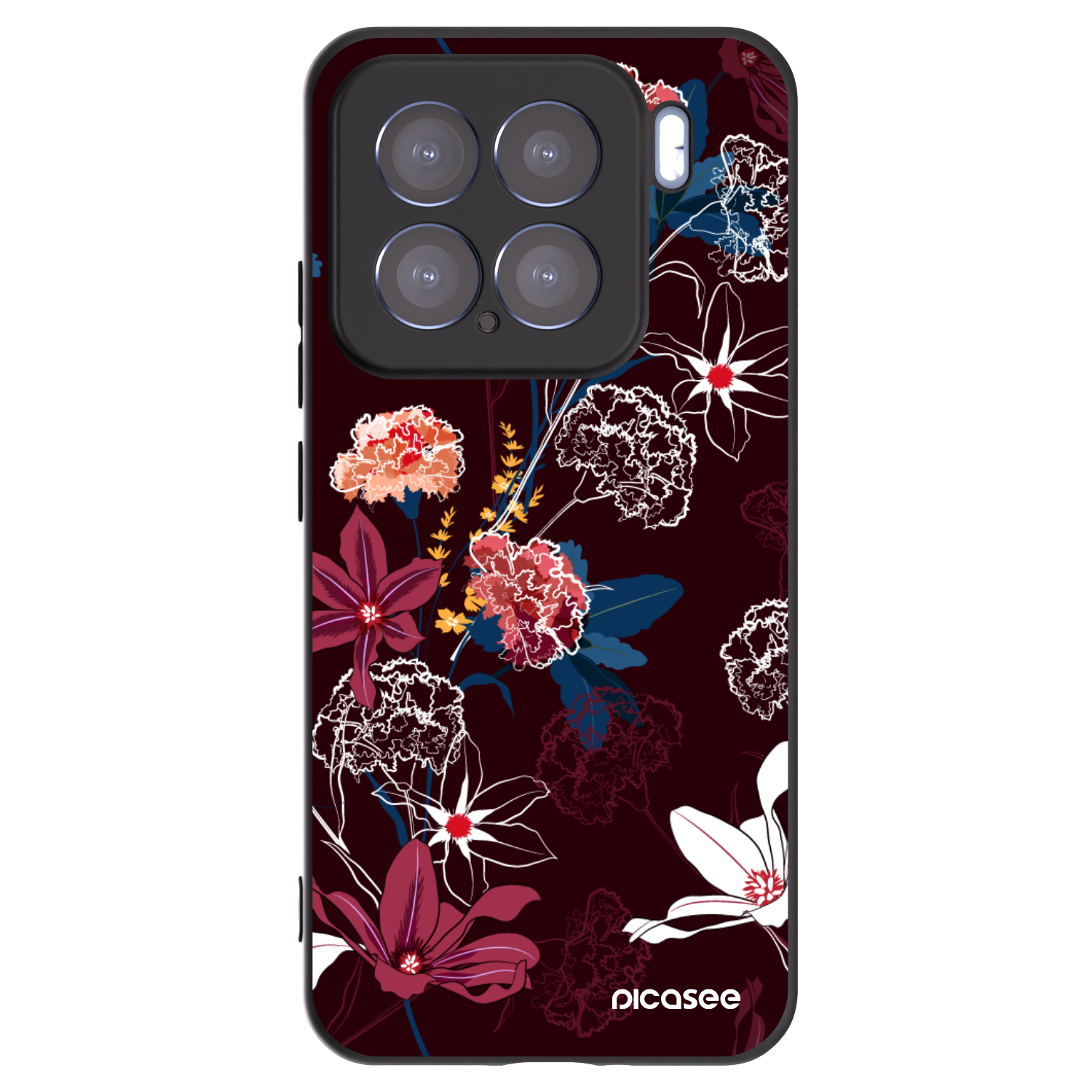 Picasee Μαύρη θήκη σιλικόνης για Xiaomi 15 - Dark Meadow