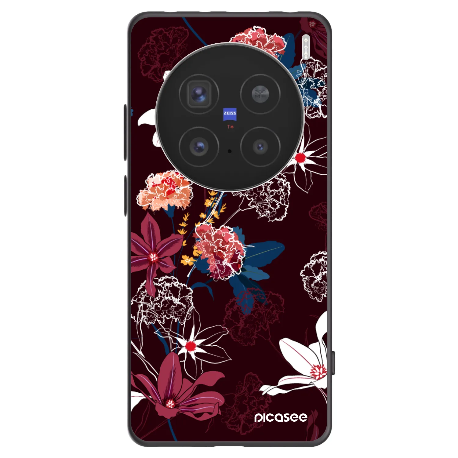 Picasee Μαύρη θήκη σιλικόνης για Vivo X200 Pro - Dark Meadow