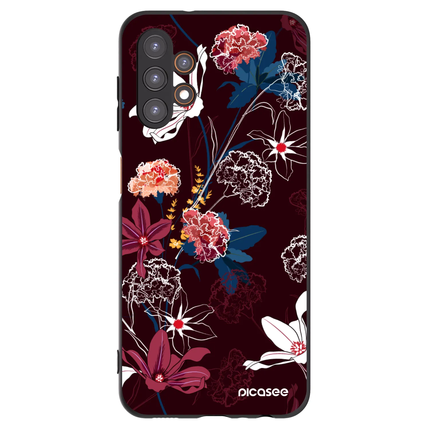 Picasee Μαύρη θήκη σιλικόνης για Samsung Galaxy A13 5G - Dark Meadow