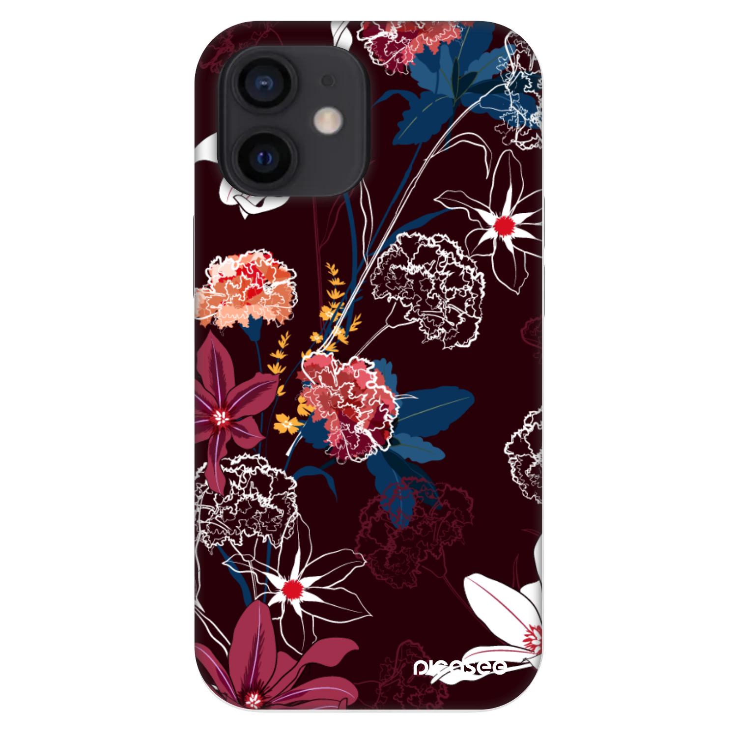 Picasee Fashion Case για Apple iPhone 12 mini - Dark Meadow