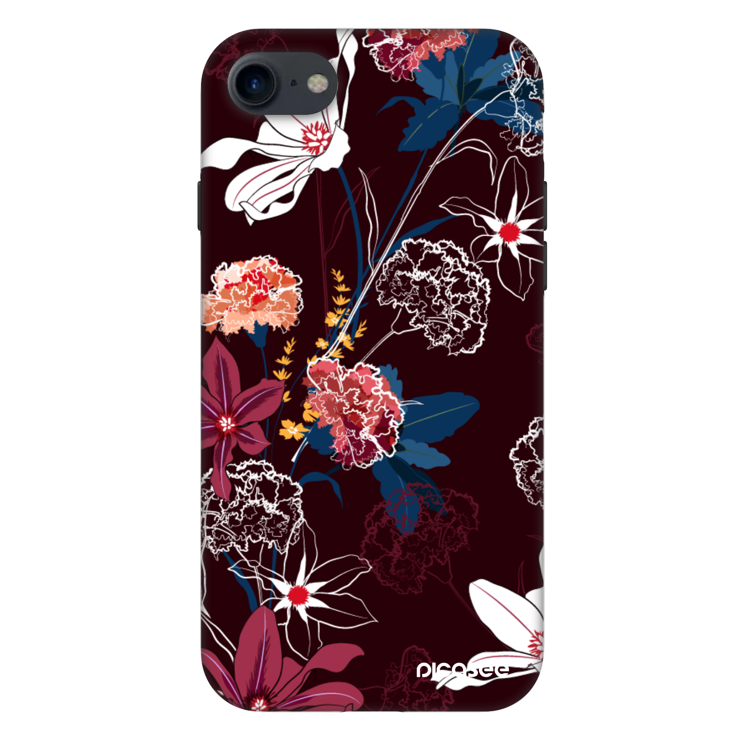 Picasee Fashion Case για Apple iPhone SE 2022 - Dark Meadow