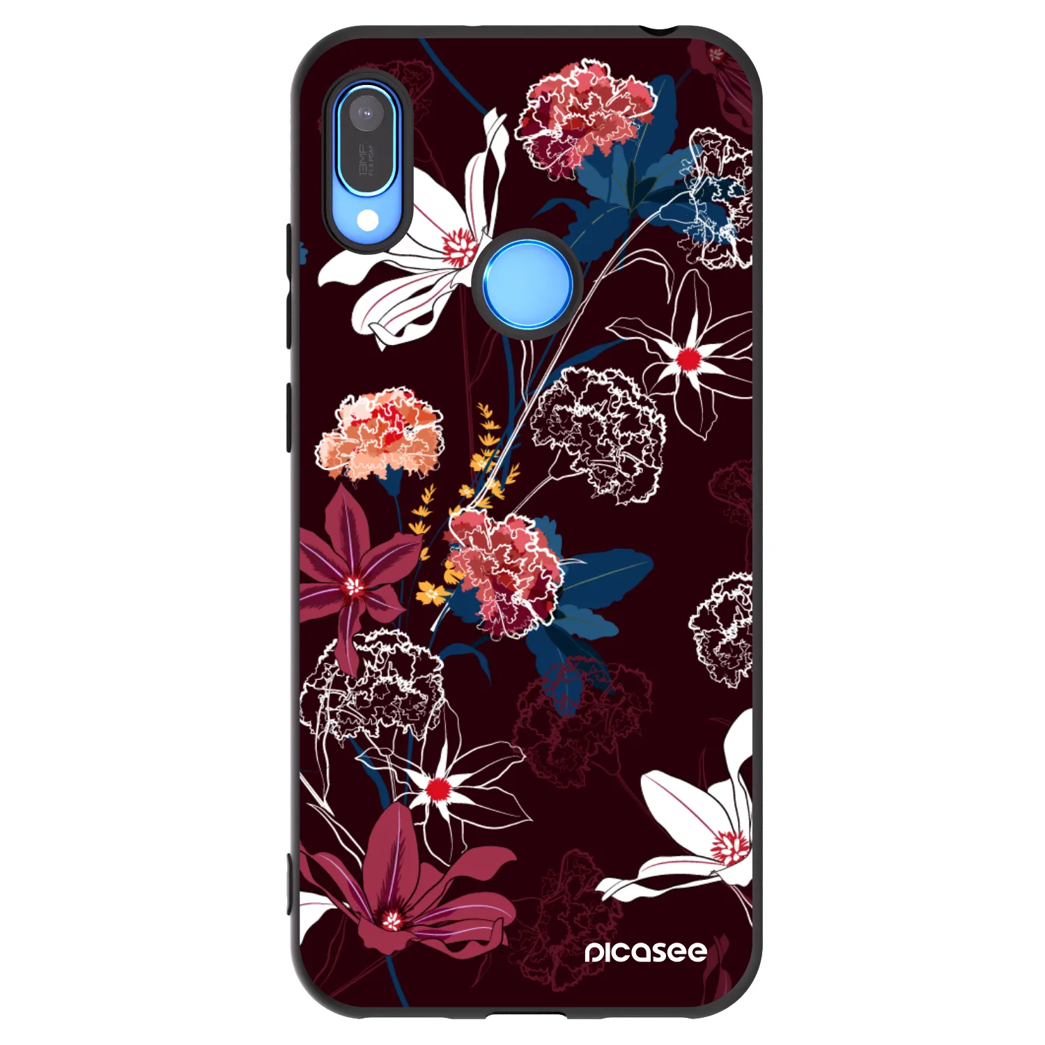 Picasee Μαύρη θήκη σιλικόνης για Huawei Y6 2019 - Dark Meadow