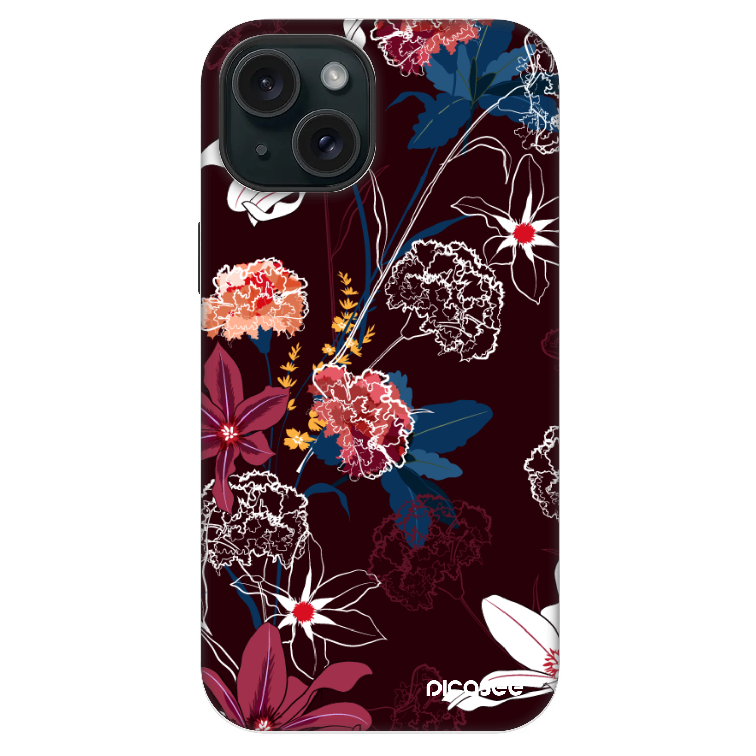 Picasee Fashion Case MagSafe για Apple iPhone 14 - Dark Meadow