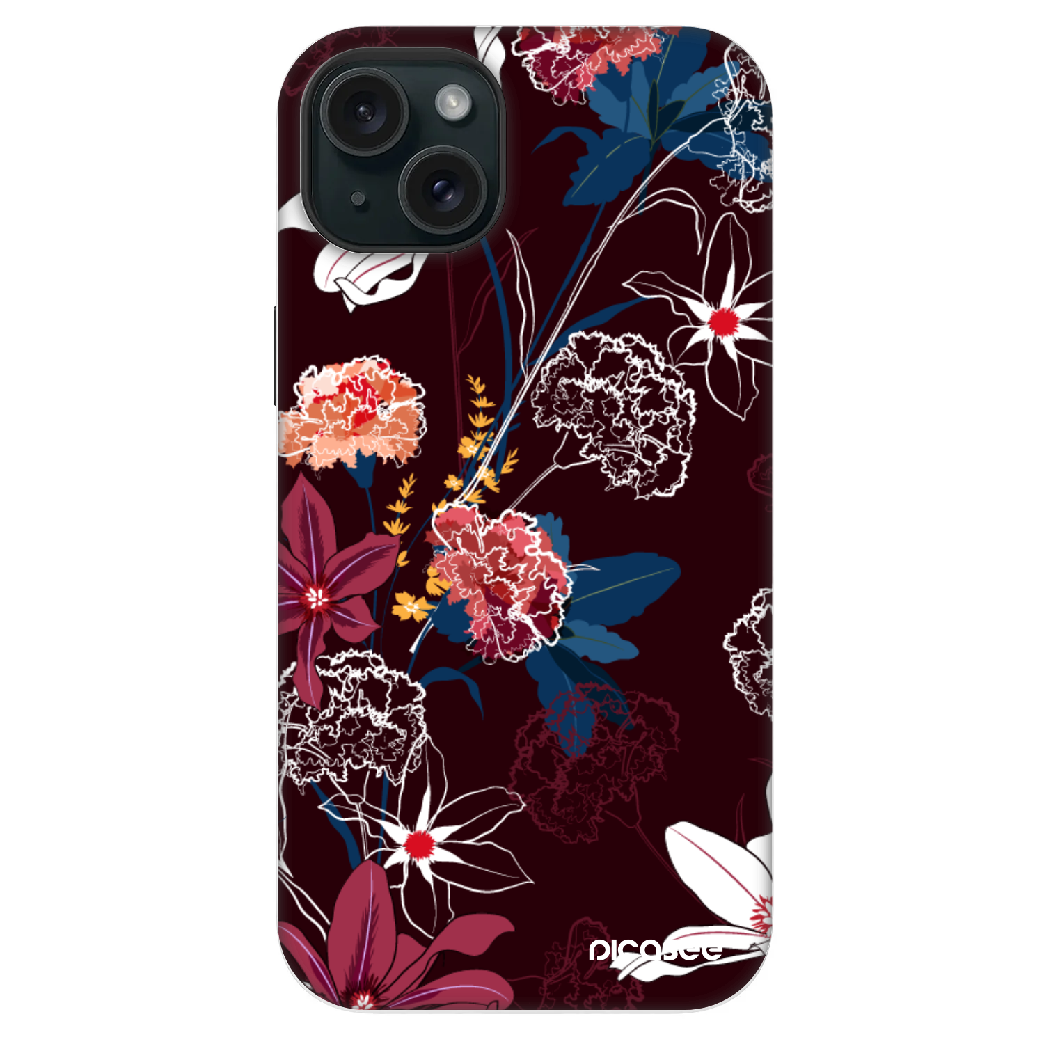 Picasee Fashion Case MagSafe για Apple iPhone 14 Plus - Dark Meadow