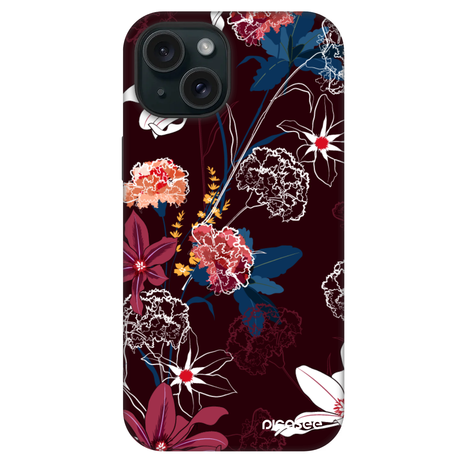 Picasee Fashion Case MagSafe για Apple iPhone 15 - Dark Meadow
