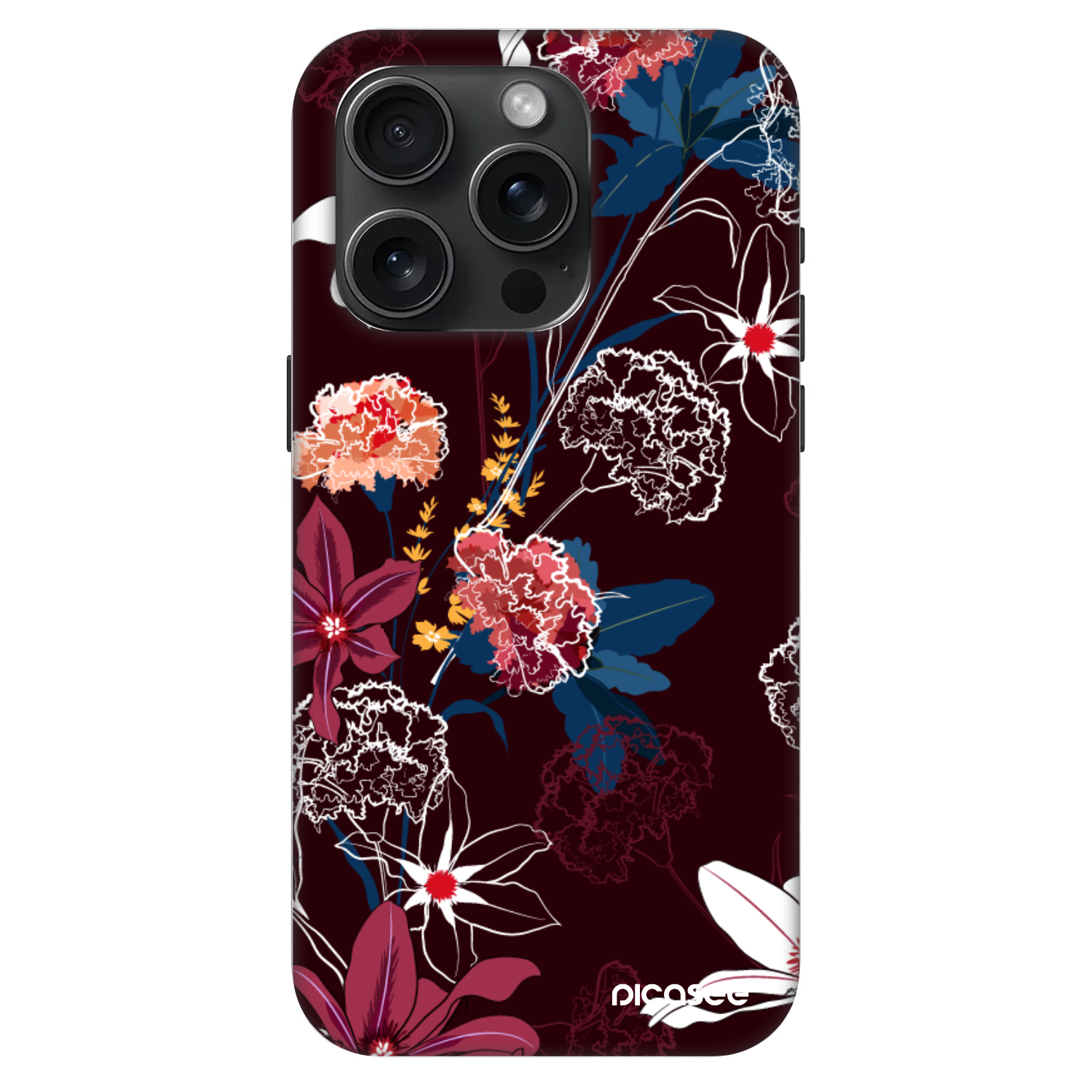 Picasee Fashion Case MagSafe για Apple iPhone 15 Pro - Dark Meadow