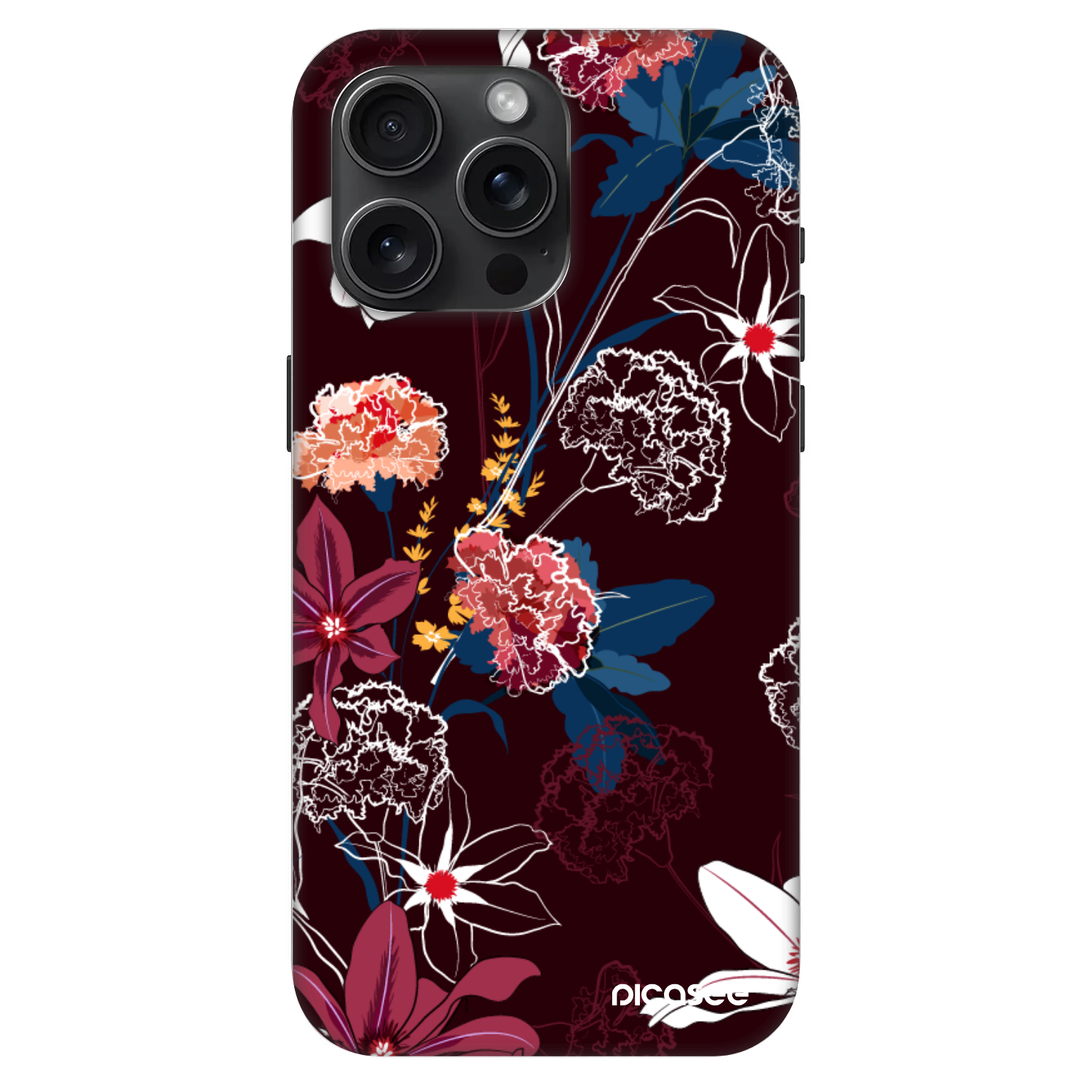 Picasee Fashion Case MagSafe για Apple iPhone 15 Pro Max - Dark Meadow