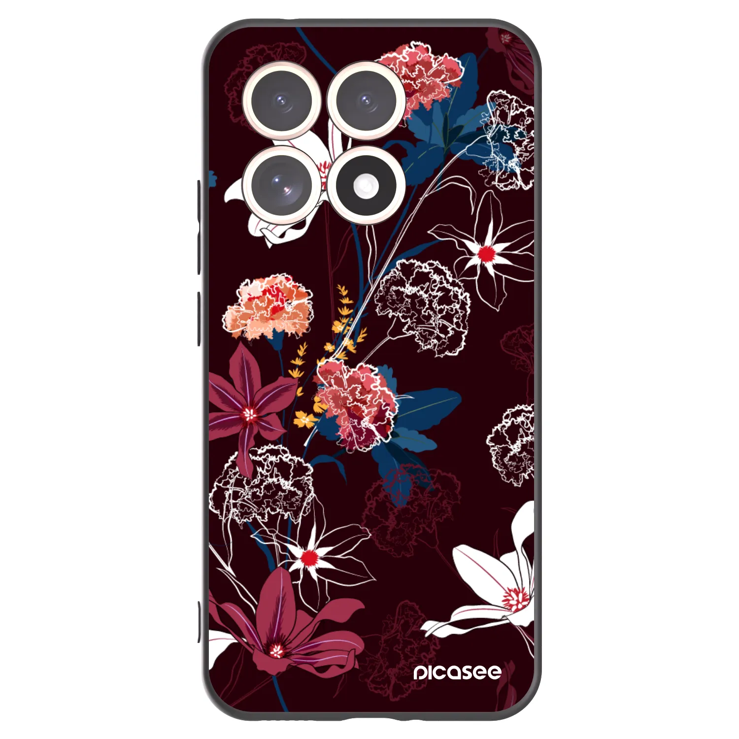 Picasee Μαύρη θήκη σιλικόνης για Xiaomi 15T - Dark Meadow