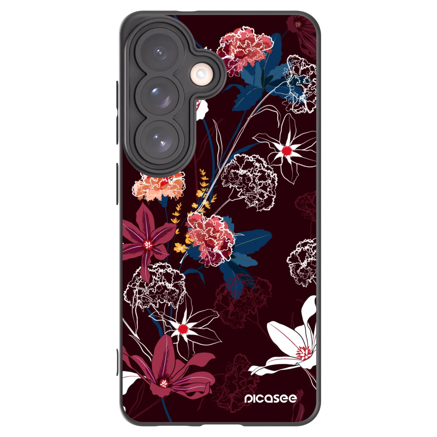 Picasee Μαύρη θήκη σιλικόνης για Samsung Galaxy S26 - Dark Meadow