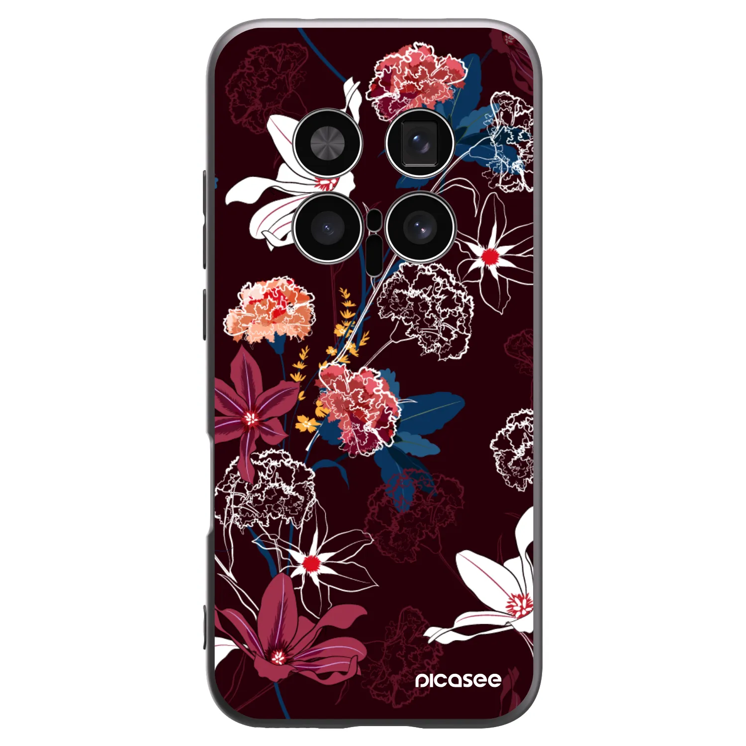 Picasee Μαύρη θήκη σιλικόνης για Honor Magic8 Pro 5G - Dark Meadow