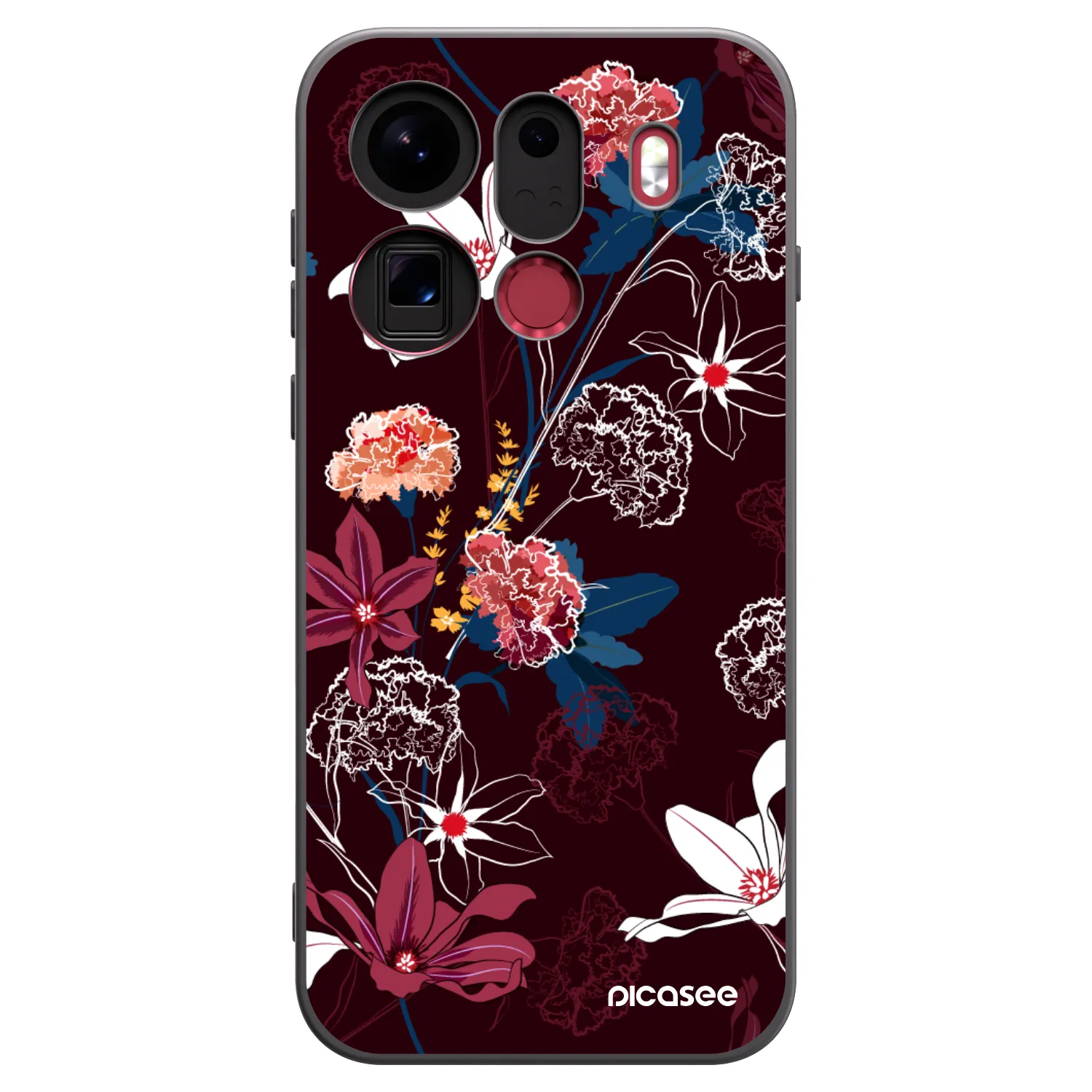 Picasee Μαύρη θήκη σιλικόνης για OPPO Find X9 Pro - Dark Meadow