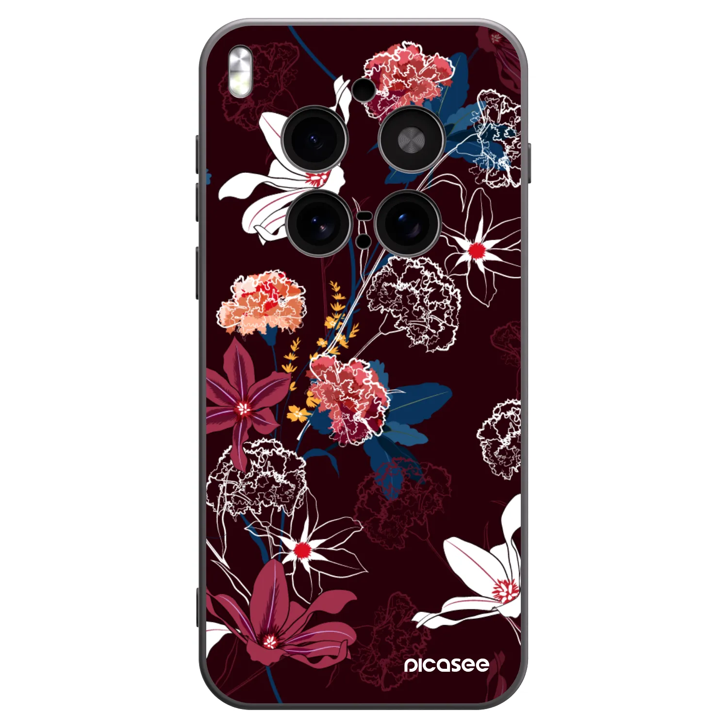 Picasee Μαύρη θήκη σιλικόνης για Vivo X300 Pro - Dark Meadow