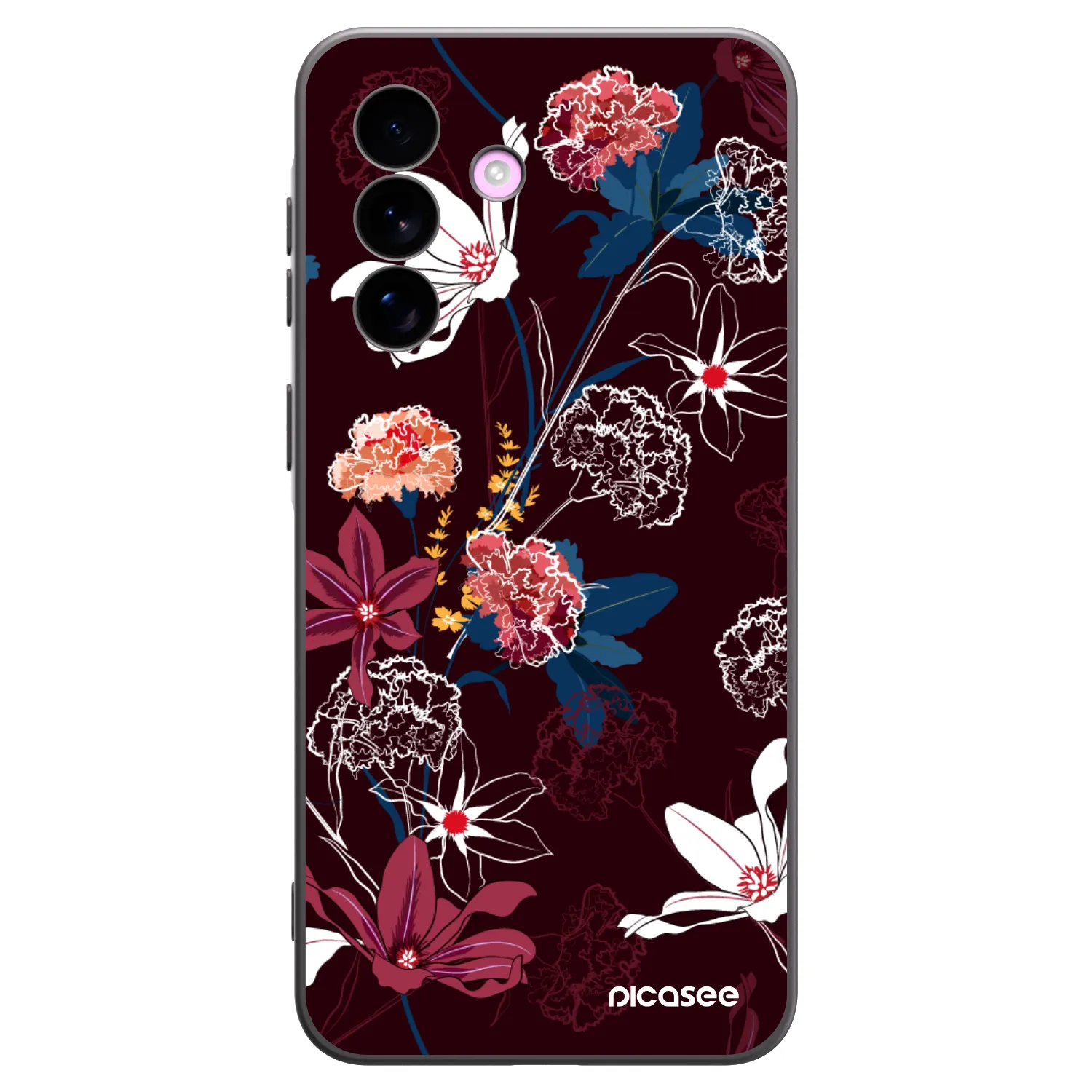 Picasee Μαύρη θήκη σιλικόνης για Samsung Galaxy A57 5G - Dark Meadow