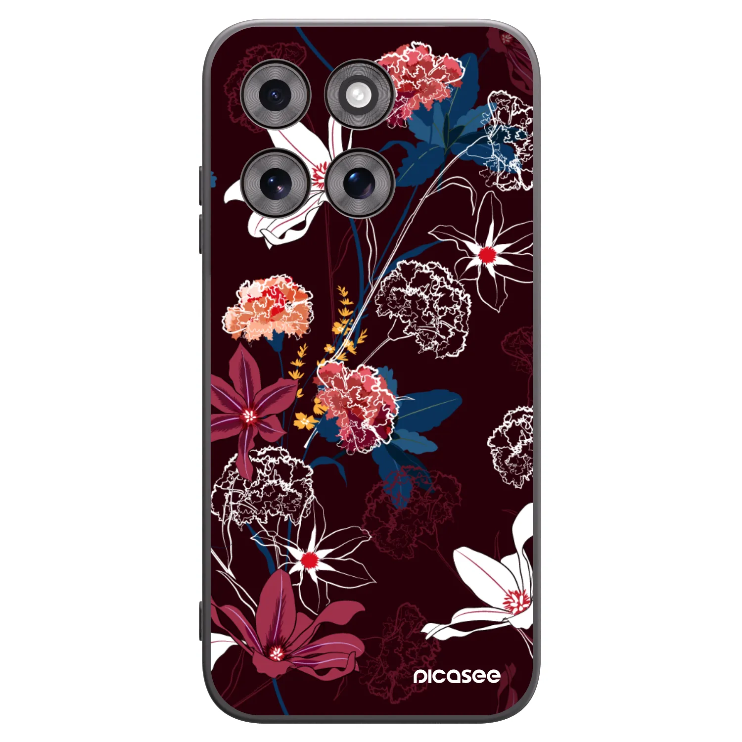 Picasee Μαύρη θήκη σιλικόνης για Motorola Moto G77 - Dark Meadow