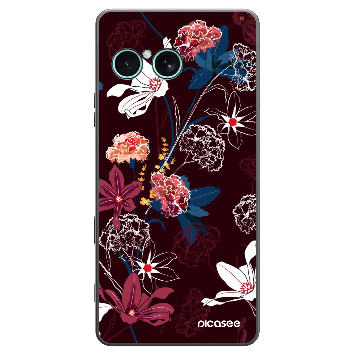 Picasee Μαύρη θήκη σιλικόνης για Sony Xperia 10 VII - Dark Meadow