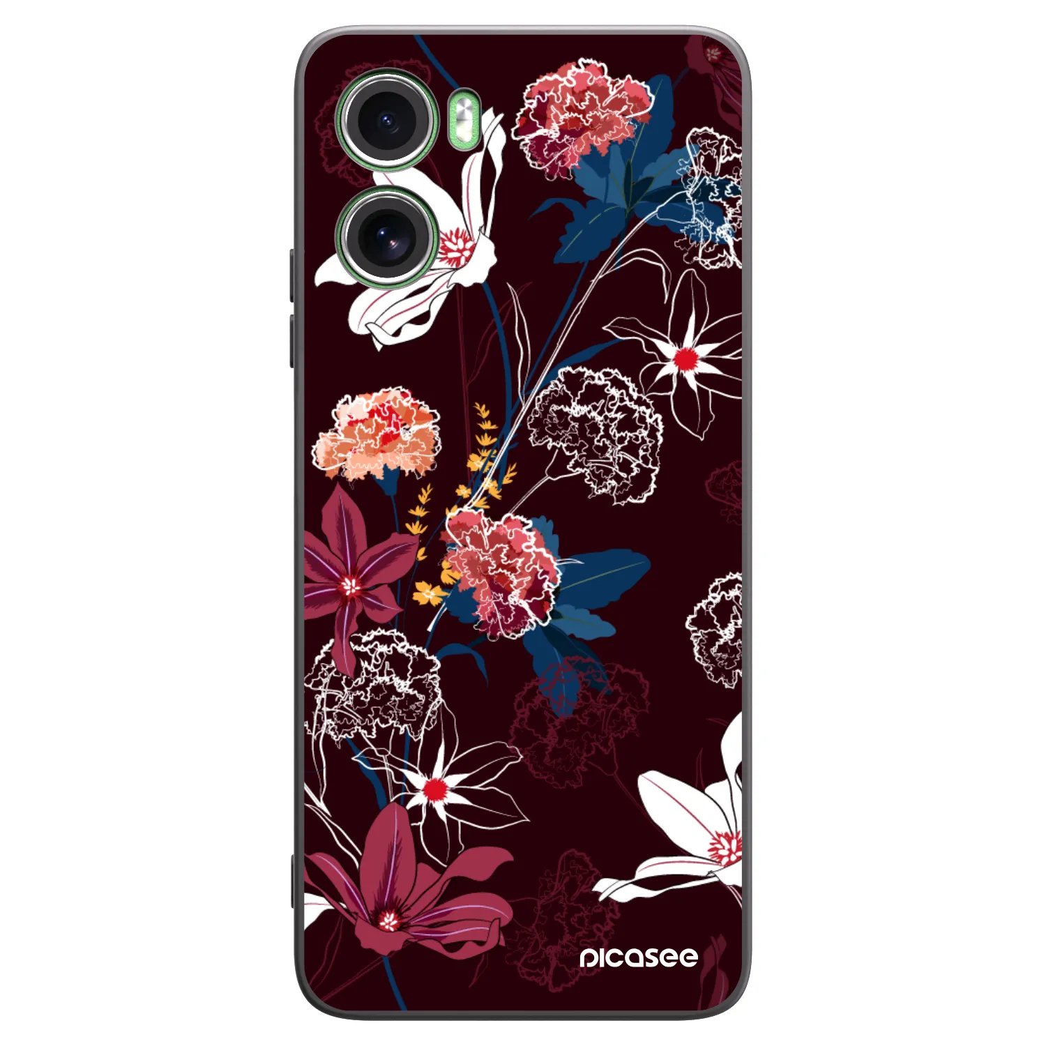 Picasee Μαύρη θήκη σιλικόνης για Motorola Moto G06 - Dark Meadow