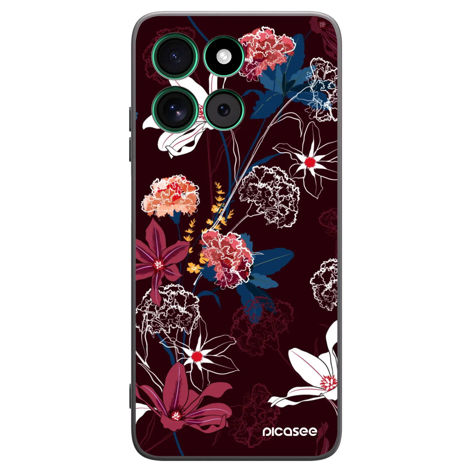 Picasee Μαύρη θήκη σιλικόνης για Motorola Moto G57 Power - Dark Meadow