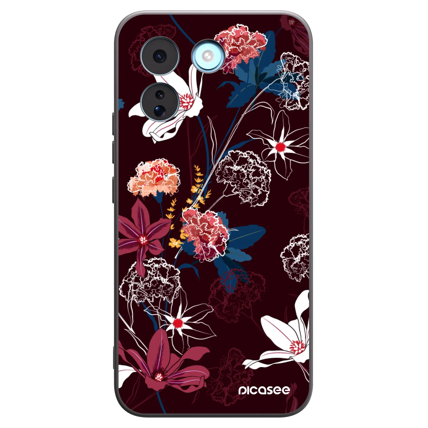 Picasee Μαύρη θήκη σιλικόνης για Xiaomi Redmi Note 17 Pro MAX 5G - Dark Meadow
