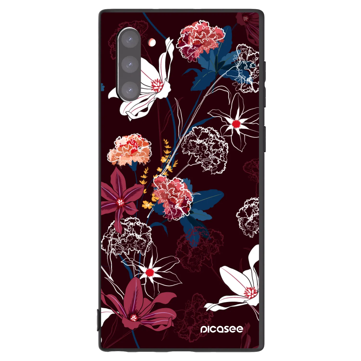 Picasee Μαύρη θήκη σιλικόνης για Samsung Galaxy Note 10 N970F - Dark Meadow
