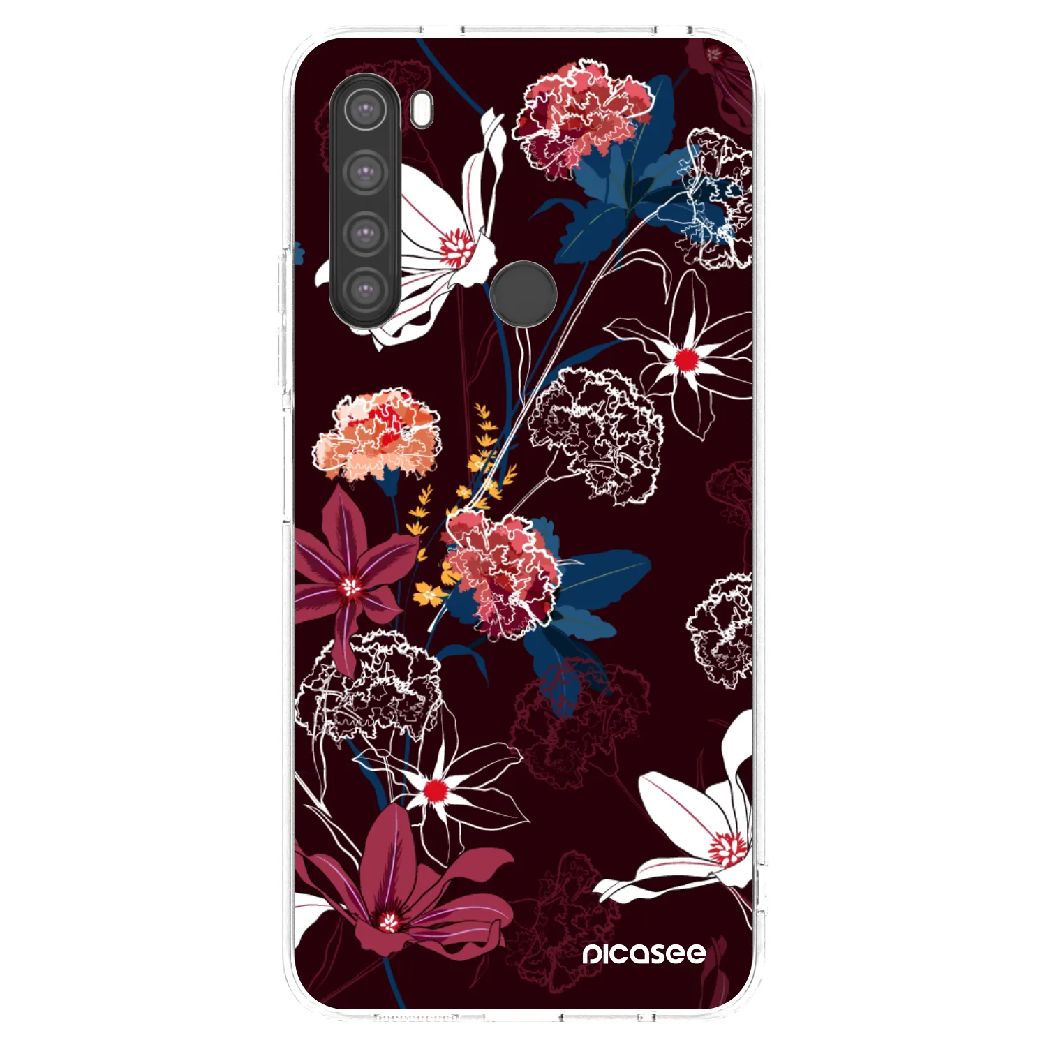 Picasee διαφανής θήκη σιλικόνης Xiaomi Redmi Note 8 - Dark Meadow